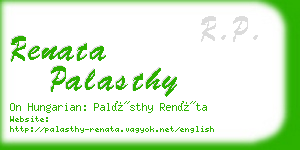 renata palasthy business card